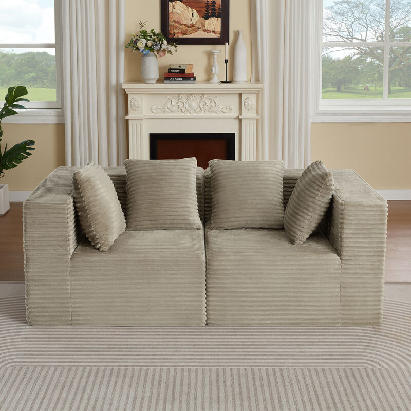 Bacras Boneless loveseat image number 3