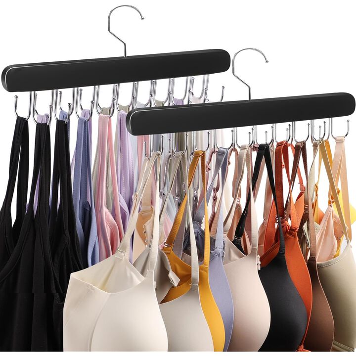 4-Pack Pants & Skirt Hangers | Space-Saving Hanging Closet Organizer