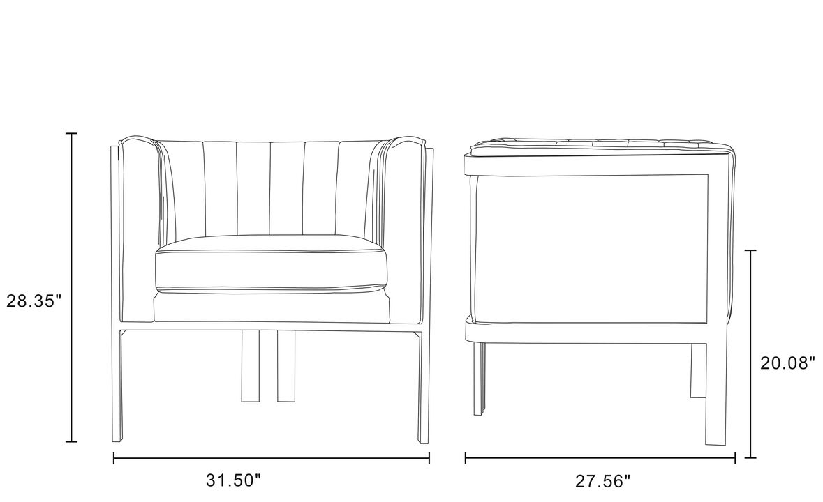 Paramount Gray Accent Chair