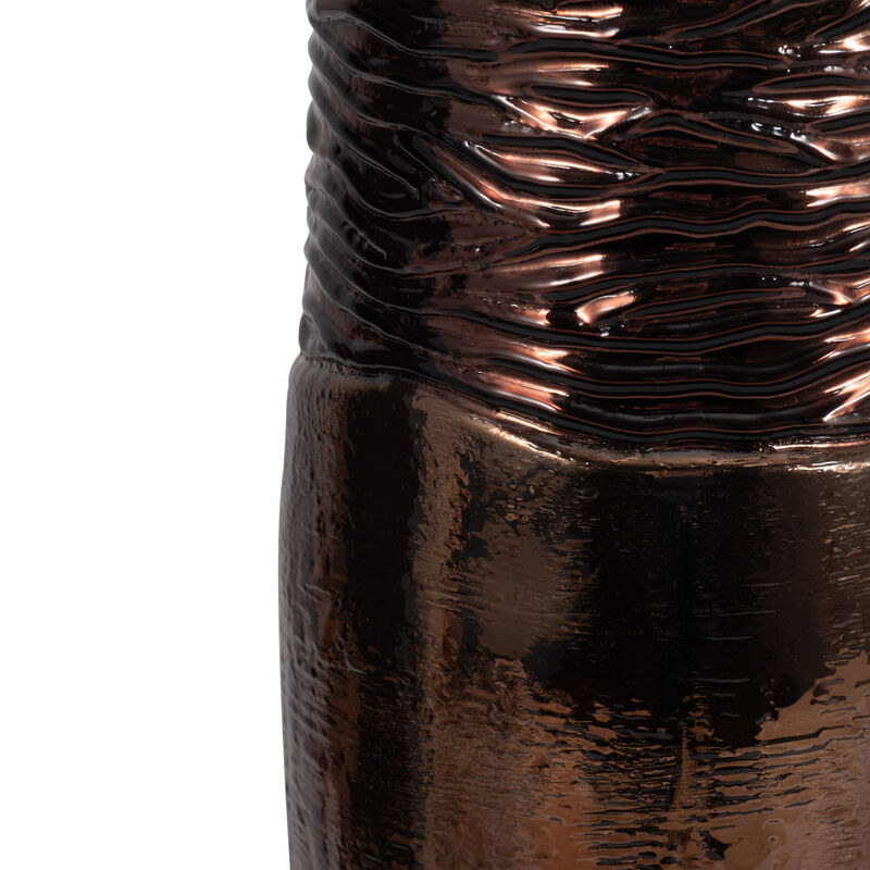 Glass 18" Textured Enamel Vase image number 3