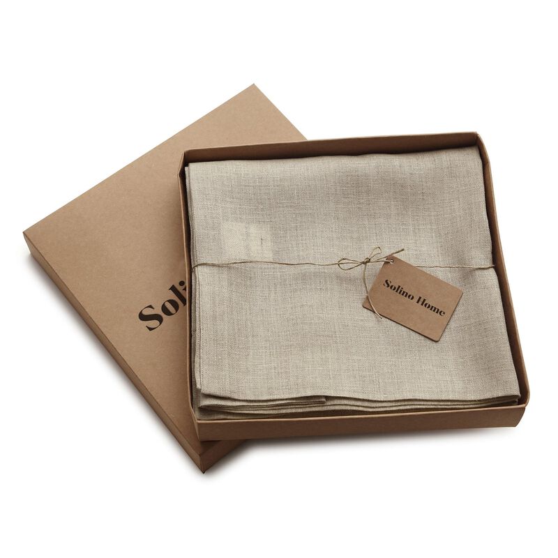 Solino Home 100% Pure Linen Curtain - Sheer Curtain