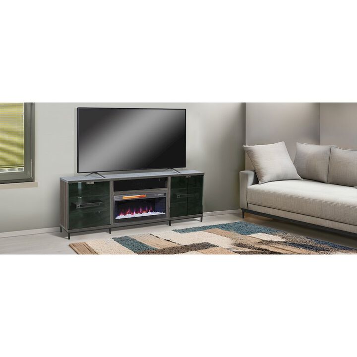 Sunny Designs 70" Media Console with Electric Fireplace