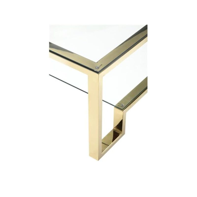 Pangea Home Z-Laurence Coffee Table Gold