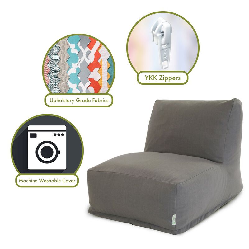 Majestic Home Goods Chair Lounger Wales Gray