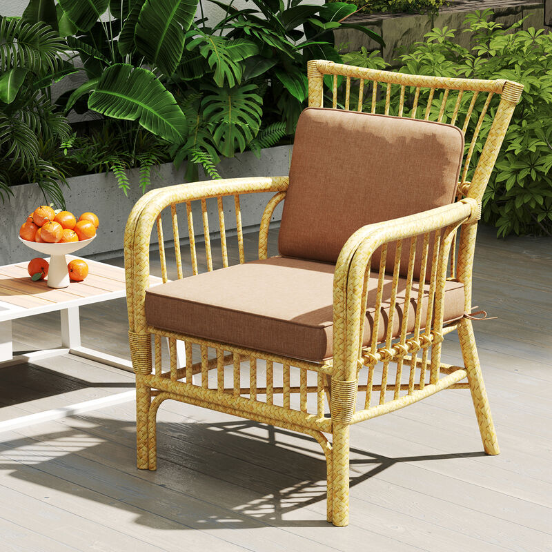 2-Pack Outdoor Patio Chair Cushions &ndash; Removable & Washable Covers