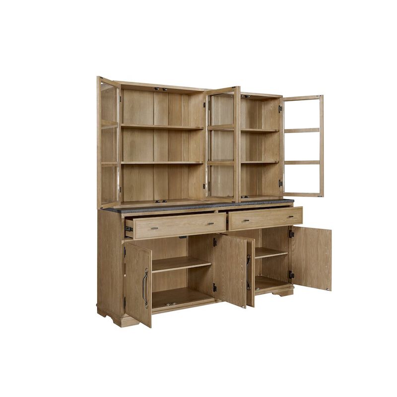 Magnolia 2 Piece Cabinet (Hutch & Buffet) - Cashew image number 3