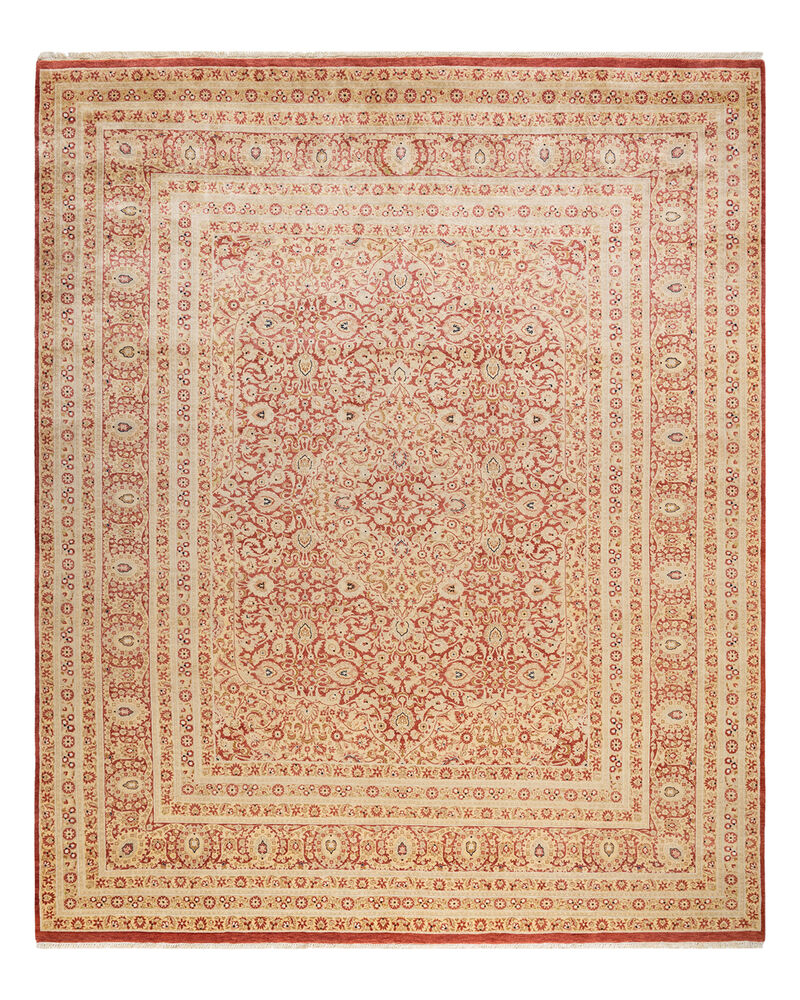 Mogul, One-of-a-Kind Hand-Knotted Area Rug  - Orange,  8' 3" x 10' 1" image number 1