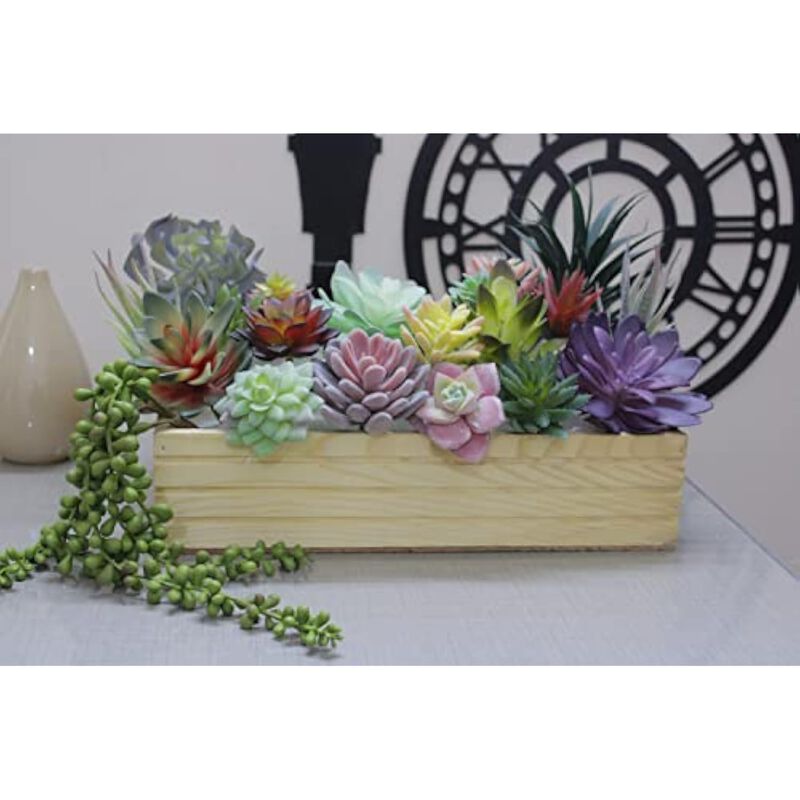 4 Piece Green Artificial Greenery Plants UV Resistant Home Decor image number 3