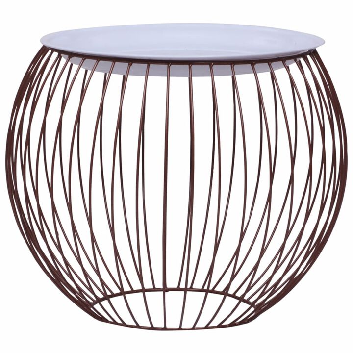 vidaXL Coffee Table Gold  20"