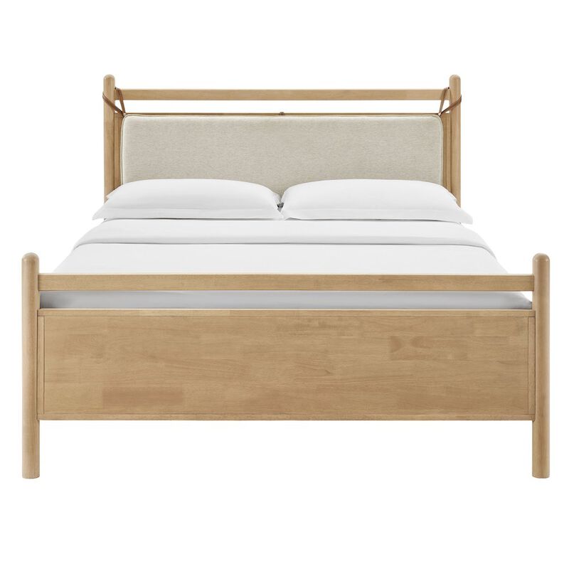 Leni Queen Size Wood Platform Bed Frame image number 4