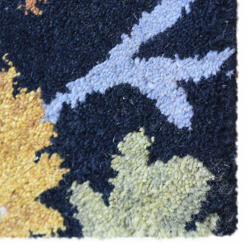 RUGSOTIC CARPETS HAND TUFTED WOOL ECO-FRIENDLY AREA RUGS  - Rectangle Shape, Size, Floral Modern Design, High Pile Thick Handmade Anti Skid Area Rugs for Living Room, Bed Room (K03070) image number 4