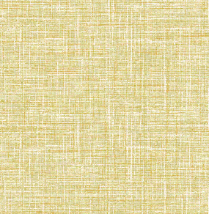Emerson Yellow Linen Wallpaper (Set of 2)