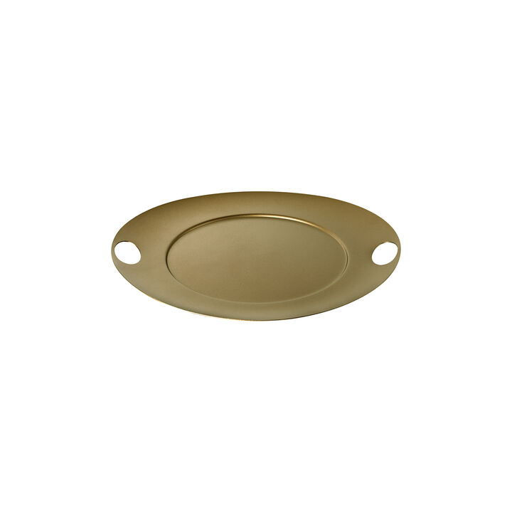 Atmosfera Saturno Small Tray in Materic Gold
