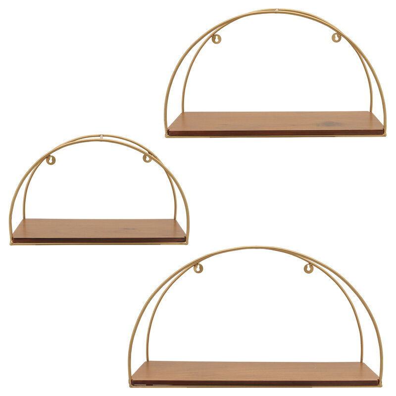 Metal/Wood Wall Shelves image number 0