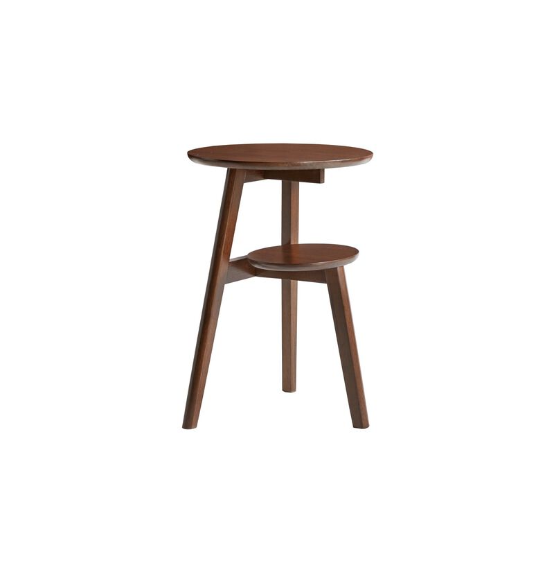 Voxfi Solid Wood 2-Tier Side Table image number 0