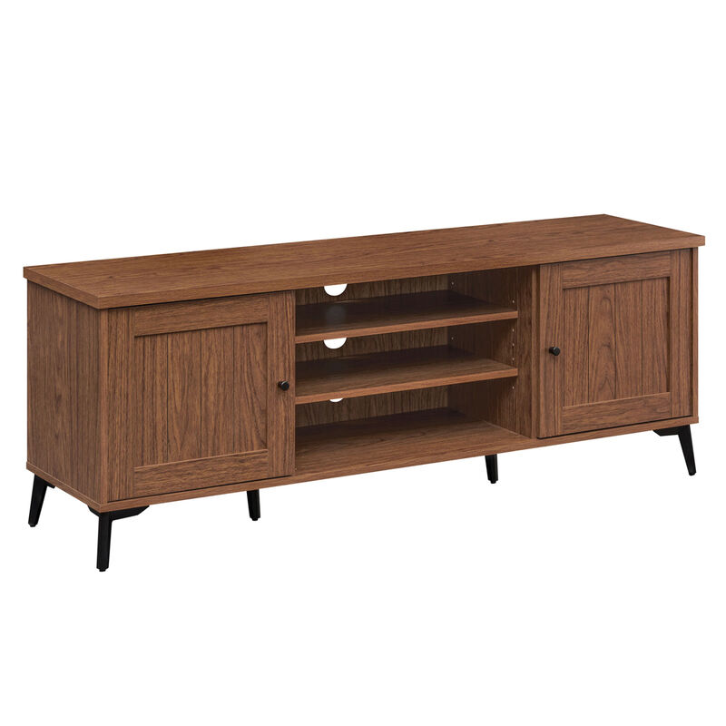 Modern Entertainment Center TV Stand with 2 Doors for 65 Inch TVs image number 0