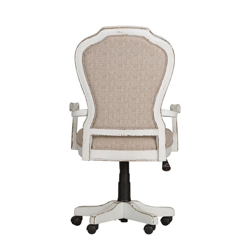 Liberty Furniture Magnolia Manor Jr Executive Desk Chair in Antique White image number 1