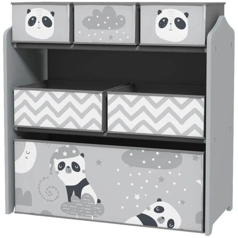Toy Organizer with Storage Box Kids' Storage Shelf for Toys, Books & Clothes