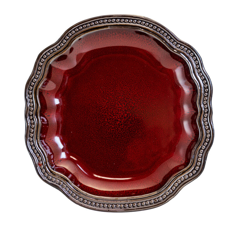 Elama Regency 16 Piece Luxurious Stoneware Dinnerware with Complete Setting for 4, 16pc