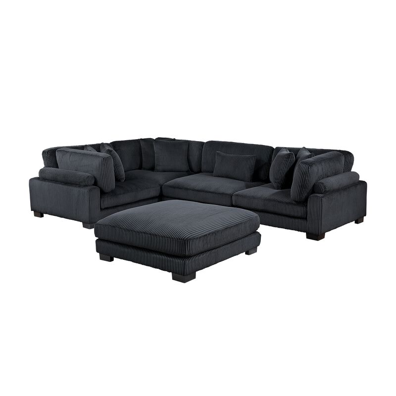 Traverse 4-Piece Sectional with Ottoman