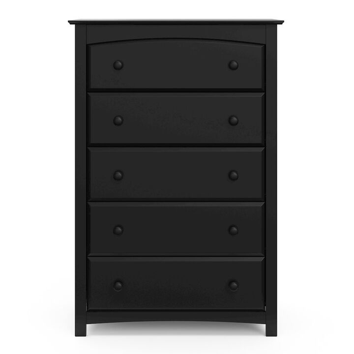 Storkcraft Kenton 5 Drawer Universal Dresser - Black