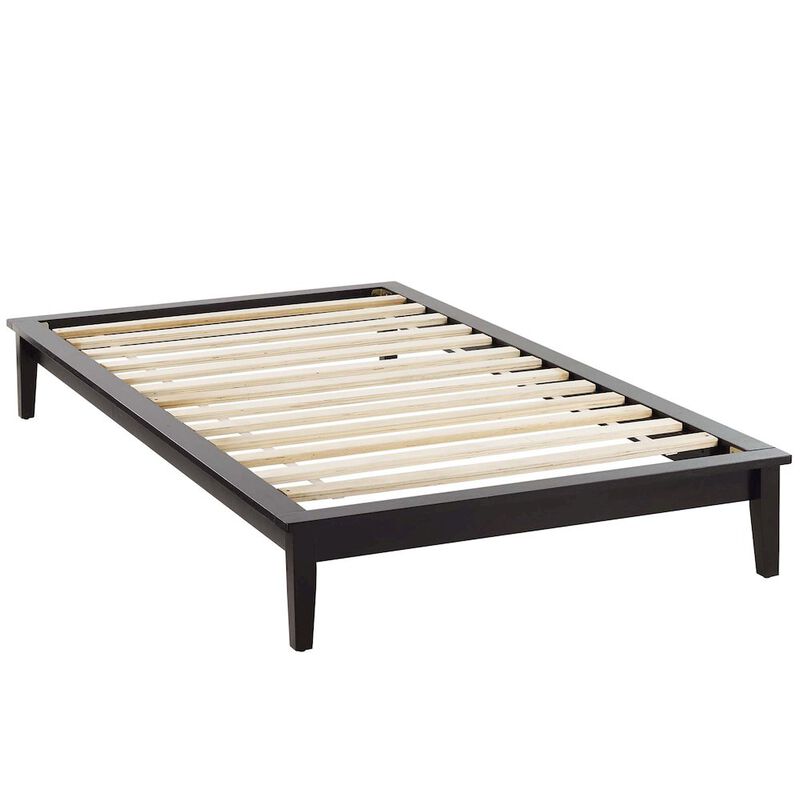 Lodge Wood Twin Platform Bed Frame image number 0