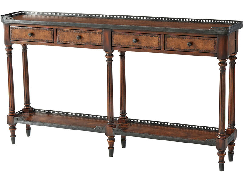 The Louis XVI Leather Console