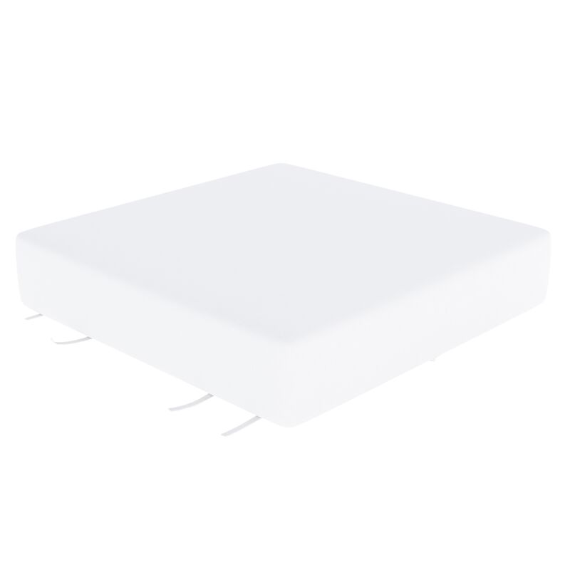 Forever Patio Sunbrella Canvas Natural White 25 x 25 x 5 Ottoman Cushion