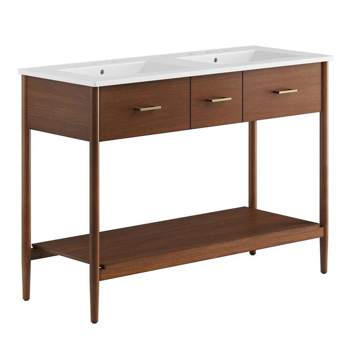 Modway Zaire 48 Double Sink Bathroom Vanity