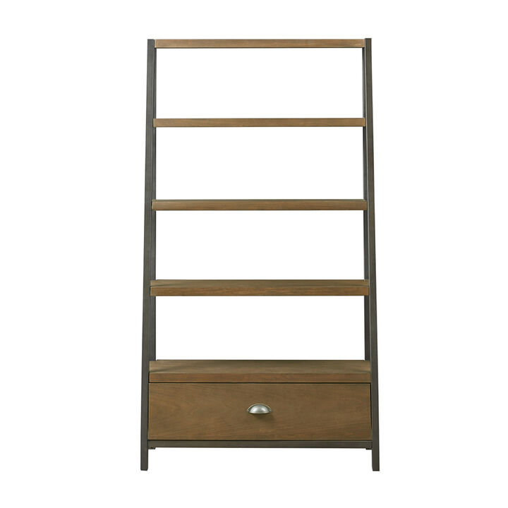 Gracie Mills Abbey Industrial Style Ladder Bookcase