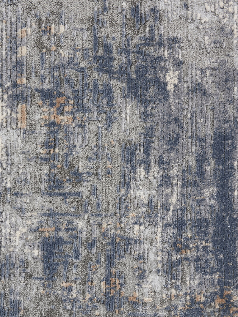 Rustic Textures RUS01 Gray/Beige 7&rsquo;10&rdquo; x Round Rug