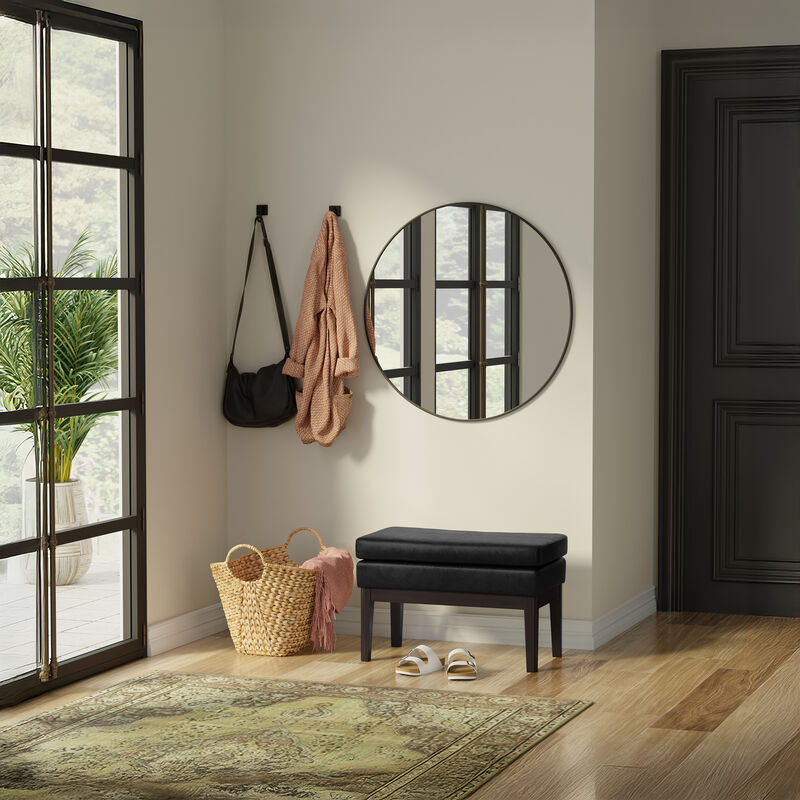 Simpli Home Carlson Small Ottoman Bench image number 3