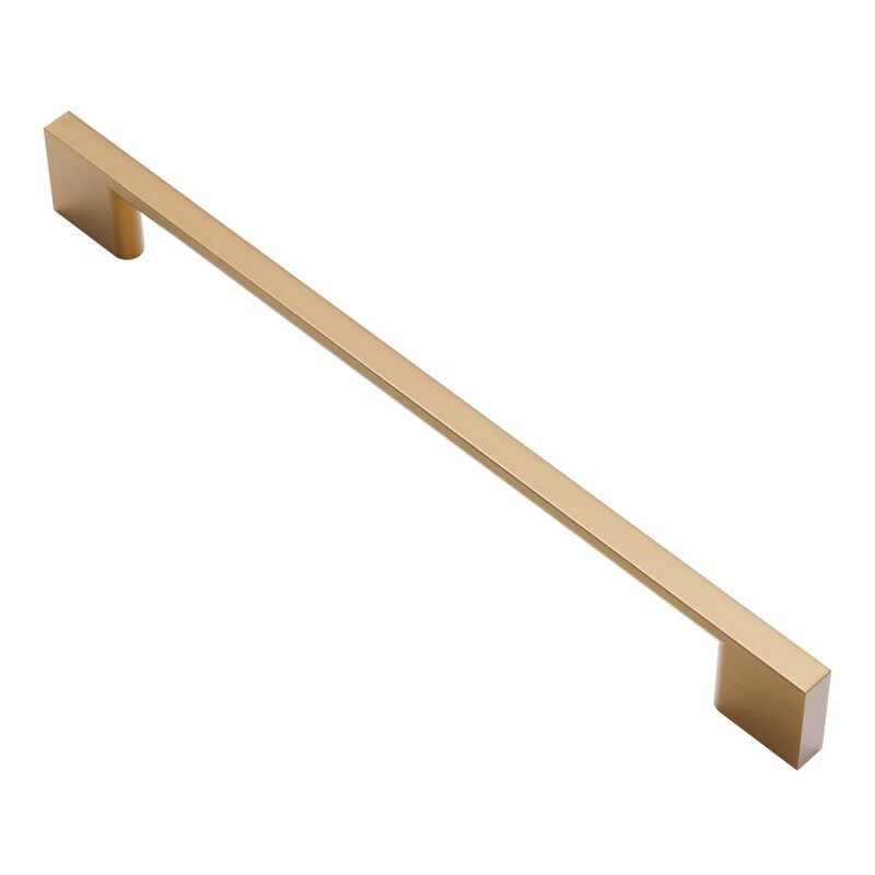 Alzassbg 5 Pack Champagne Bronze Cabinet Pulls, 7-1/2 Inch(192mm) Hole Centers Rectangle Cabinet Handles Kitchen Pulls for Drawe