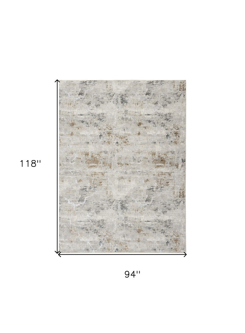 HomeRoots Abstract Non Skid Area Rug image number 2