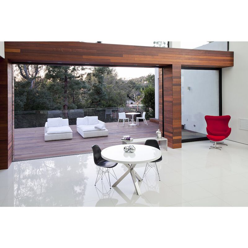 Pangea Home Remi Dining Table White