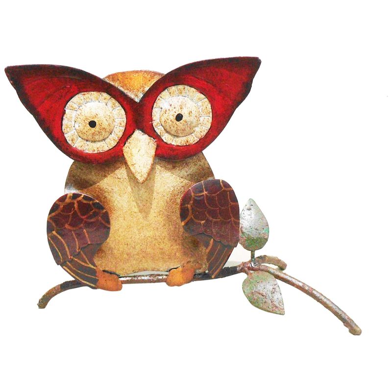 D-ART COLLECTION, INC Iron Owl Dcor Small