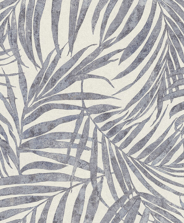 Anzu Slate Frond Wallpaper