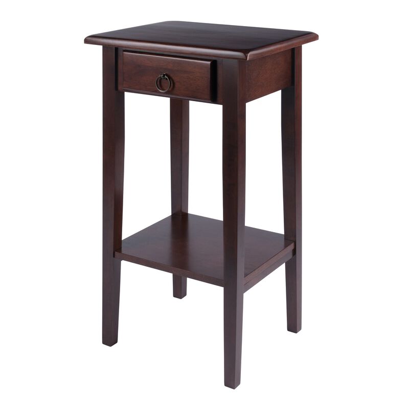 Winsome Regalia 29 1/2 x 17 x 14-Inch Wood Accent Table, Brown (94430)