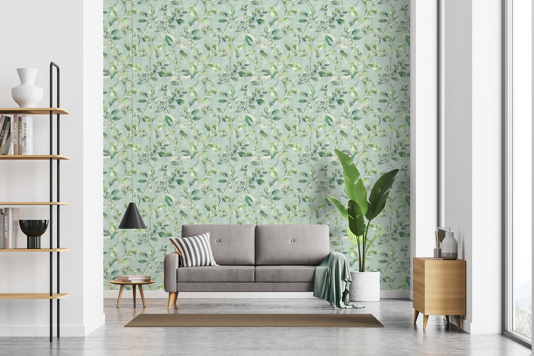 Lucene Green Spring Vines Wallpaper