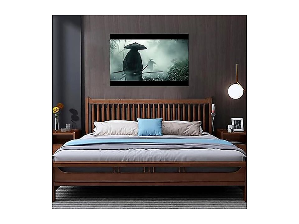 Japanese Samurai Canvas Wall Art Living Room Bedroom Office Bushido Poster Ready