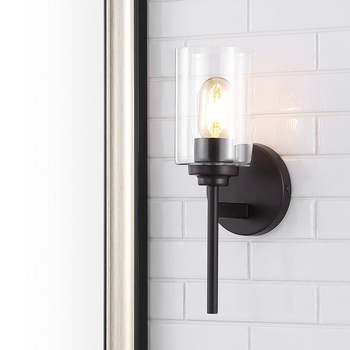 Juno Farmhouse Industrial Iron Cylinder LED Sconce