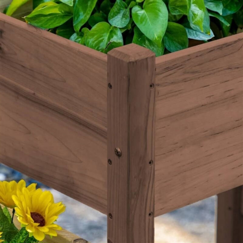 3-Piece Wooden Raised Garden Bed Planters for Easy Planting