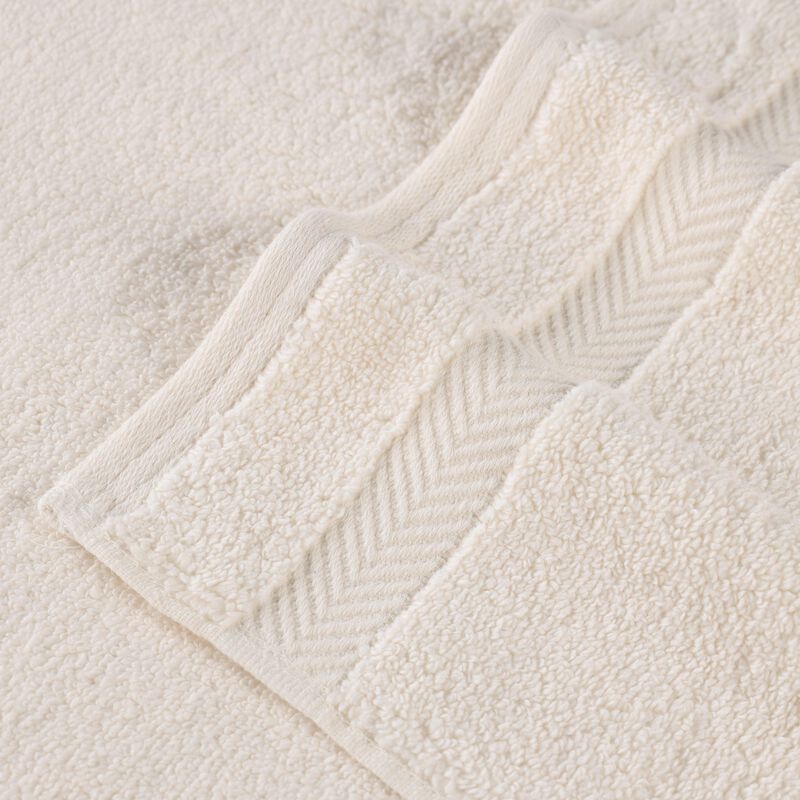 6 Piece Hand Towel Set in Zero Twist Cotton for Bathroom and Guest Use image number 3