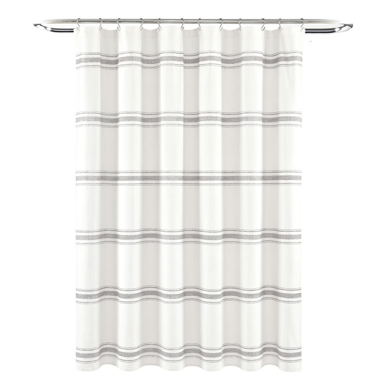 Farmhouse Stripe Shower Curtain