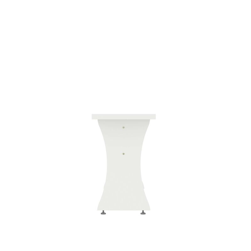 Coney White Dining Bench (Set of 2) image number 4