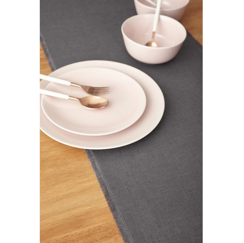 Linen Table Runner - Fringe image number 1