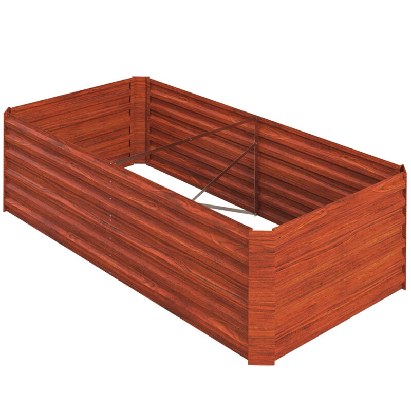 Sturdy Wooden Flower Planter Box for Patio and Backyard