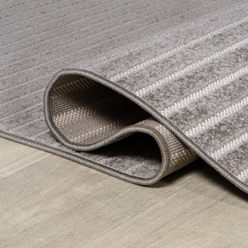 Aarhus Minimalist Scandi Striped Area Rug