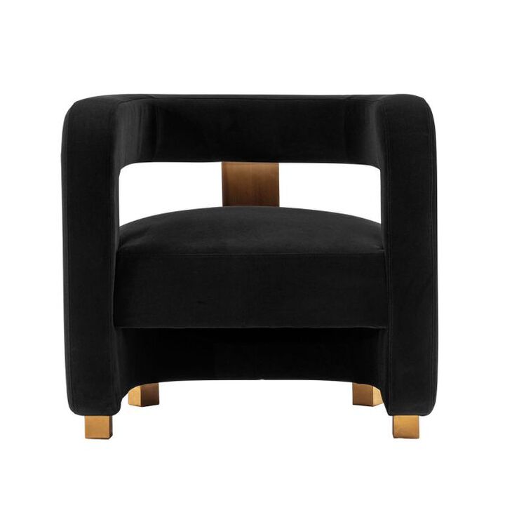 Amirah Black Accent Chair