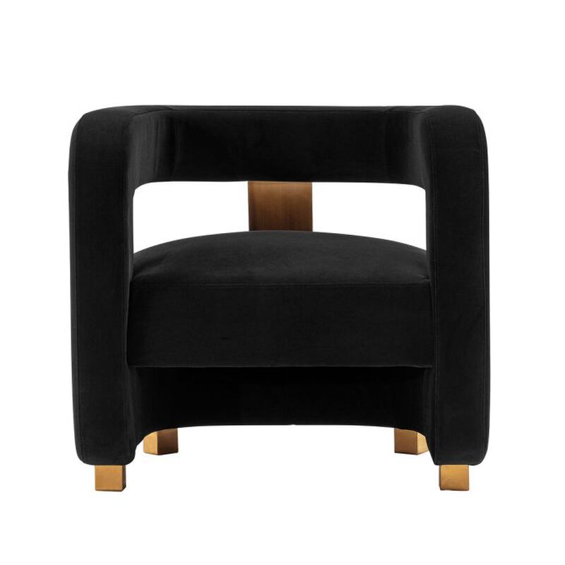 Amirah Black Accent Chair
